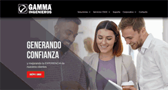 Desktop Screenshot of gammaingenieros.com