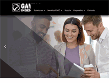 Tablet Screenshot of gammaingenieros.com